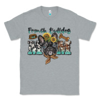 Heather Grey french bulldog mom Classic Tee - BarkalooDesign