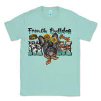 Seafoam french bulldog mom Classic Tee - BarkalooDesign