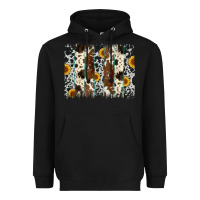 Black sunflower cowhide brush stroke Heavyweight Hoodie - Artiststas