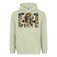 Matcha sunflower cowhide brush stroke Heavyweight Hoodie - Artiststas