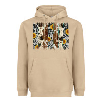 Mushroom sunflower cowhide brush stroke Heavyweight Hoodie - Artiststas