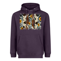 Plum sunflower cowhide brush stroke Heavyweight Hoodie - Artiststas