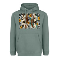 Sage sunflower cowhide brush stroke Heavyweight Hoodie - Artiststas