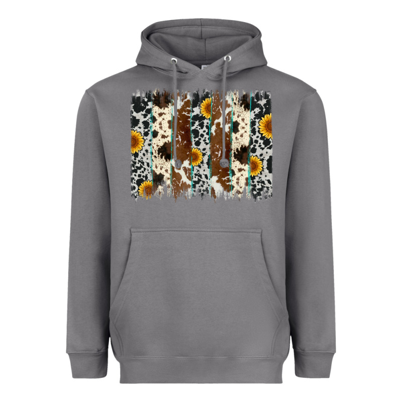 Sunflower Cowhide Brush Stroke Heavyweight Hoodie by Artiststas | Teevron