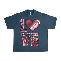 Midnight Navy football love Urban Heavy Tee - JahusDesignShop