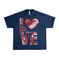 Navy football love Urban Heavy Tee - JahusDesignShop