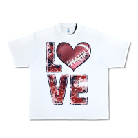 White football love Urban Heavy Tee - JahusDesignShop