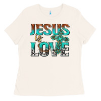 Bone jesus is love Ladies Tee - texasbilliewilder