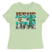 Matcha jesus is love Ladies Tee - texasbilliewilder
