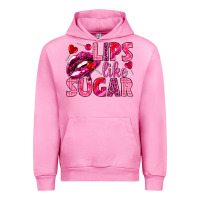 Fuchsia Pink Lips like sugar Valentine's Day Urban Hoodie - HowdyJamesFarm