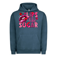 Pigment Midnight Navy Lips like sugar Valentine's Day Urban Hoodie - HowdyJamesFarm