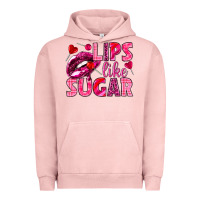 Pigment Salmon Lips like sugar Valentine's Day Urban Hoodie - HowdyJamesFarm