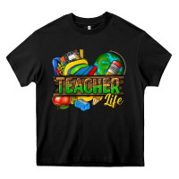 Black teacher life Heavy Core Tee - texasbilliewilder