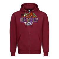 Burgundy small town big spirit basketball Zipper Hoodie - NancyCooperArtShop