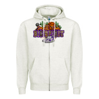 Oatmeal Heather small town big spirit basketball Zipper Hoodie - NancyCooperArtShop