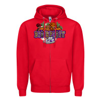 Red small town big spirit basketball Zipper Hoodie - NancyCooperArtShop