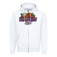 White small town big spirit basketball Zipper Hoodie - NancyCooperArtShop