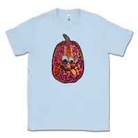 Dusty Blue watercolor pumpkin leopard Classic Tee - RanaPortraitStore