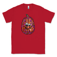 Red watercolor pumpkin leopard Classic Tee - RanaPortraitStore