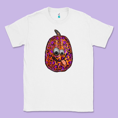 Watercolor Pumpkin Leopard Classic Tee Designed By Ranaportraitstore