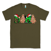 Army Green mama with christmas tree cake ado Classic Tee - AdoDesignShop