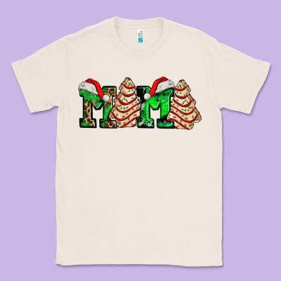 Mama With Christmas Tree Cake Ado Classic Tee Designed By Adodesignshop