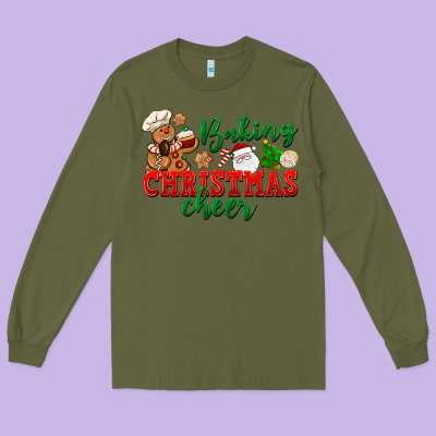 Baking Christmas Cheer Long Sleeve Tee Designed By Nancycooperartshop