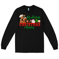 Black Baking Christmas cheer Long Sleeve Tee - NancyCooperArtShop