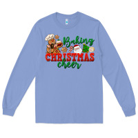 Colony Blue Baking Christmas cheer Long Sleeve Tee - NancyCooperArtShop