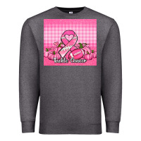 Charcoal Heather tackle cancer pumpkins football and ribbon Premium Sweatshirt - Jasminsmagicworld
