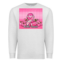 Oatmeal Heather tackle cancer pumpkins football and ribbon Premium Sweatshirt - Jasminsmagicworld