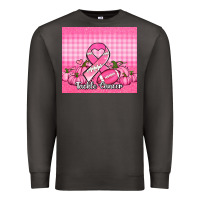 Smoke tackle cancer pumpkins football and ribbon Premium Sweatshirt - Jasminsmagicworld