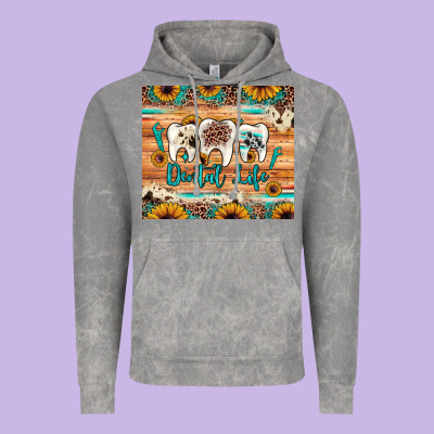 Dental Life Vintage Hoodie Designed By Jahusdesignshop