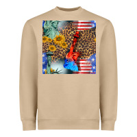 Statue Of Liberty American Flag Heavyweight Sweatshirt | Teevron