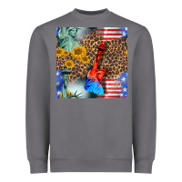 Storm statue of liberty american flag Heavyweight Sweatshirt - BundleAndBundleShop
