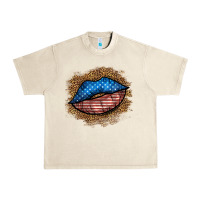 Sandshell western 4 of july lips Urban Heavy Tee - BundleAndBundleShop