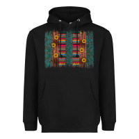 Black sunflower serape brush stroke Heavyweight Hoodie - Artiststas