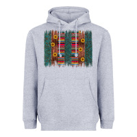 Heather Grey sunflower serape brush stroke Heavyweight Hoodie - Artiststas