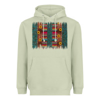 Matcha sunflower serape brush stroke Heavyweight Hoodie - Artiststas