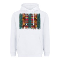 White sunflower serape brush stroke Heavyweight Hoodie - Artiststas