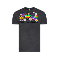 Vintage Black peace love  equality Vintage Tee - AdoDesignShop