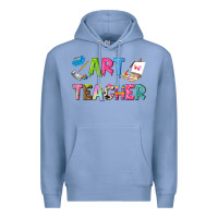 Colony Blue art teacher Premium Hoodie - NancyCooperArtShop