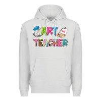Dove Grey art teacher Premium Hoodie - NancyCooperArtShop