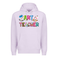 Lilac art teacher Premium Hoodie - NancyCooperArtShop