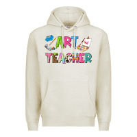 Oatmeal Heather art teacher Premium Hoodie - NancyCooperArtShop