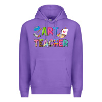 Purple art teacher Premium Hoodie - NancyCooperArtShop