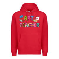 Red art teacher Premium Hoodie - NancyCooperArtShop