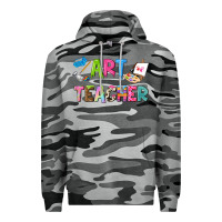 Slate Camo art teacher Premium Hoodie - NancyCooperArtShop