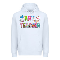 White art teacher Premium Hoodie - NancyCooperArtShop
