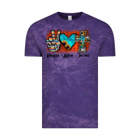 Cloud Purple peace love jesus Vintage Tee - JahusDesignShop